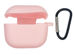 Чохол for AirPods 3 силіконовий + карабін light pink тех.пах.