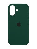Силіконовий чохол Full Cover для iPhone 16 Plus forest green