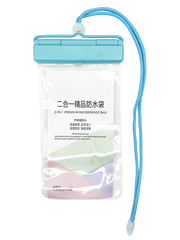 Чехол водонепроницаемый WATERPROOF bag 2in1 blue