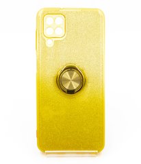 Силиконовый чехол SP Shine для Samsung A12 gold ring for magnet