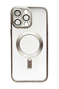 Чохол TPU Metallic Chrome Full Camera with Magsafe для Iphone 14 Pro Max Titan
