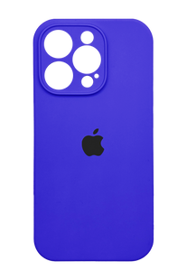 Силіконовий чохол Full Cover для iPhone 16 Pro Max indigo Full Camera