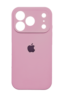 Силіконовий чохол Full Cover для iPhone 17 Pro light pink Full Camera