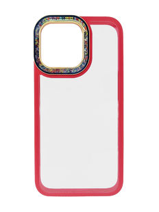 Чохол Swarovski для iPhone 15 Pro Max cherry