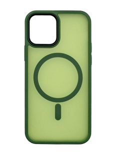 Чохол TPU+PC Metal Buttons with MagSafe Colorful для iPhone 14 Pro green