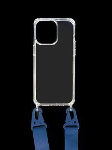 Чохол WAVE Clear with Strap для iPhone 13 Pro Max clear/midnight blue