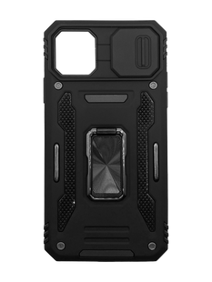 Чохол Camshield Army Ring для iPhone 11 Pro Max black протиударний шторка/захист камери