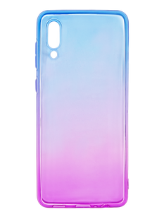 Силіконовий чохол Gradient Design для Samsung A02 blue purple 0.5mm