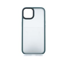 Чохол Shadow Matte Metal buttons для iPhone 13 green/black (PC+TPU)