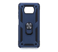 Чехол Serge Ring for Magnet для Xiaomi Poco X3 NFC/Poco X3 Pro dark blue противоударный