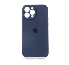 Силиконовый чехол Full Cover для iPhone 13 Pro Max midnight blue Full Camera