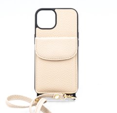 Чохол WAVE Leather Pocket для iPhone 13 pink sand