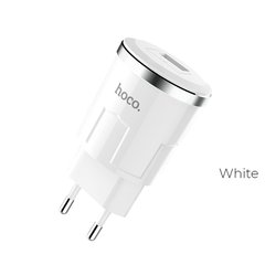 Мереживий зарядний пристрій HOCO C37A SET 1usb white