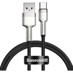 USB кабель Baseus Cafule Metal Type-C 66W 1m black
