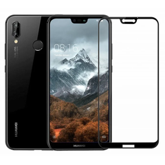 Защитное 2.5D стекло Full Coverage для Huawei P20 Lite 2019 black Glasscove