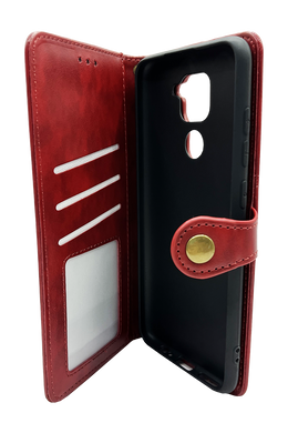 Чохол-книжка шкіра для Xiaomi Redmi Note 9/Redmi 10X red Getman Gallant PU