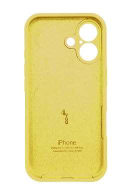 Силіконовий чохол Full Cover для iPhone 17 yellow Full Camera