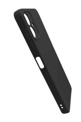 Силиконовый чехол SMTT для Samsung A06 black Full Camera с микрофиброй