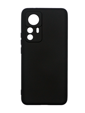 Силіконовий чохол SMTT для Xiaomi Mi 12T/Mi 12T Pro black Full Camera з мікрофіброю