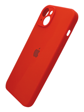 Силіконовий чохол Full Cover для iPhone 15 Plus red Full Camera