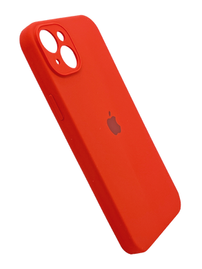 Силіконовий чохол Full Cover для iPhone 15 Plus red Full Camera