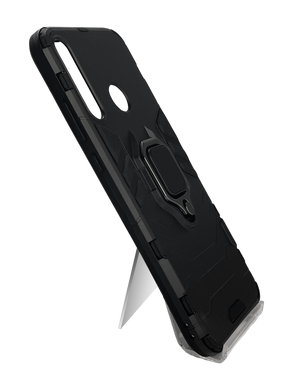 Чохол Transformer Ring for Magnet для Huawei P40 Lite E black протиударний
