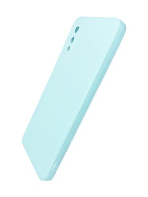 Силиконовый чехол Candy Full Camera для Samsung A02 turquoise