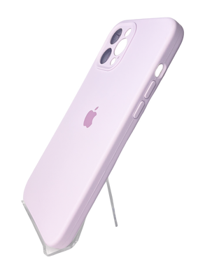 Силіконовий чохол Full Cover для iPhone 12 Pro Max light lilac (glycine) Full Camera