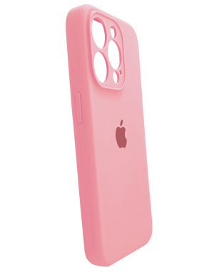 Силіконовий чохол Full Cover для iPhone 15 Pro Max pink Full camera