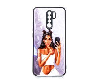 TPU+PC чехол Prisma Ladies для Xiaomi Redmi 9 Black in White Full Camera