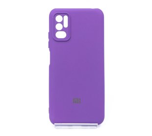 Силіконовий чохол Full Cover для Xiaomi Redmi Note 10 5G/Poco M3 Pro My Color Full Camera purple