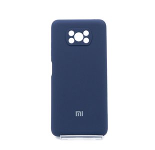 Силіконовий чохол Full Cover для Xiaomi Poco X3 /Poco X3 Pro dark blue Full Camera