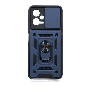 Чохол Camshield Serge Ring for Magnet для Xiaomi Poco X5 5G/Note12 5G blue удар.шторка/защита кам.