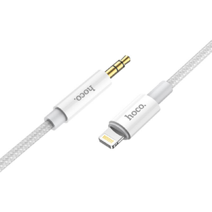 AUX кабель Hoco UPA19 1m Lightning silver