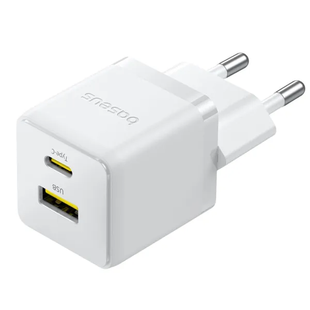 СЗУ Baseus Palm Fast Charger 30W (Type-C + USB) white