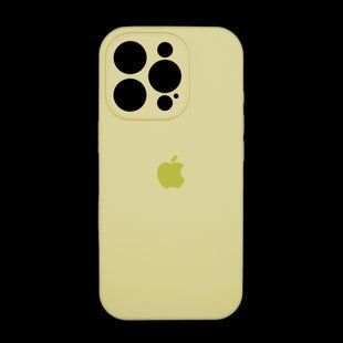 Силіконовий чохол Full Cover для iPhone 16 Pro cream yellow
