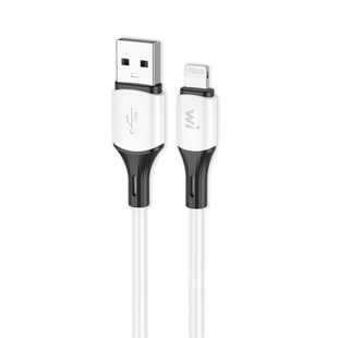 USB кабель Wibrand Mamba Lightning silicone 1m white