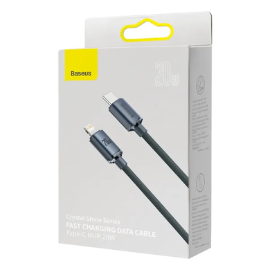 Кабель Baseus Crystal Shine series Type-C to Lightning 20W 1.2m black