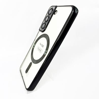 Чехол Fibra Chrome Magsafe для Samsung S22 black Full Camera