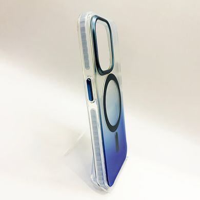 Чохол Fibra Shock-Proof with MagSafe для iPhone 15 Pro clear/blue