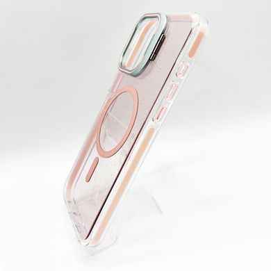Чехол Fibra Star Shine with MagSafe для iPhone 15 Pro Max clear light pink
