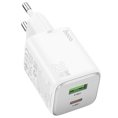 Сетевой блок питания Hoco N41 Almighty PD20W+QC3.0 white