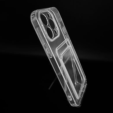 Силіконовий чохол Card Case для iPhone 14 Pro Max clear Full Camera