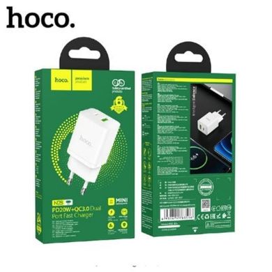 СЗУ Hoco N28 Founder PD20W+QC3.0 Type-C(EU) white