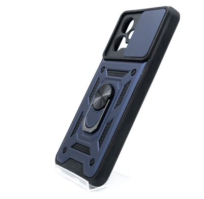 Чохол Camshield Serge Ring for Magnet для Xiaomi Poco X5 5G/Note12 5G blue удар.шторка/защита кам.