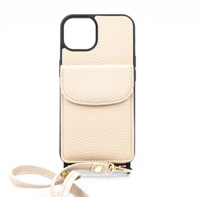 Чохол WAVE Leather Pocket для iPhone 13 pink sand