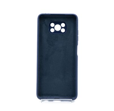 Силіконовий чохол Full Cover для Xiaomi Poco X3 /Poco X3 Pro dark blue Full Camera