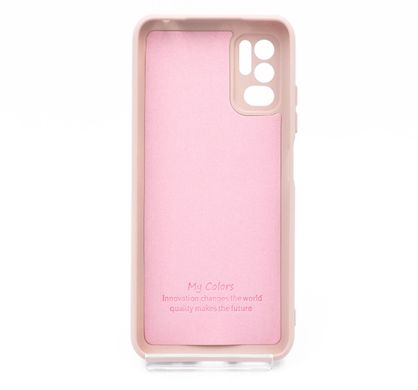 Силіконовий чохол Full Cover для Xiaomi Redmi Note 10 5G/Poco M3 Pro My Color Full Camera pink sand