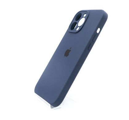 Силіконовий чохол Full Cover для iPhone 13 Pro Max midnight blue Full Camera