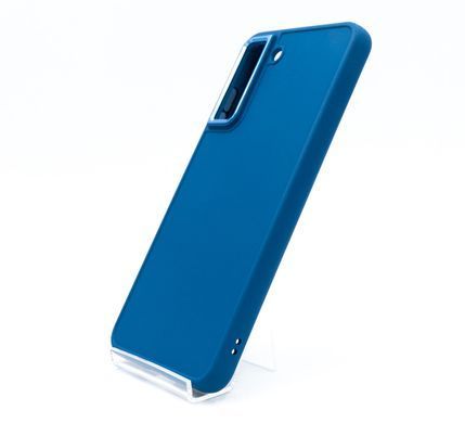 TPU чехол Bonbon Metal Style для Samsung S21 FE demin blue